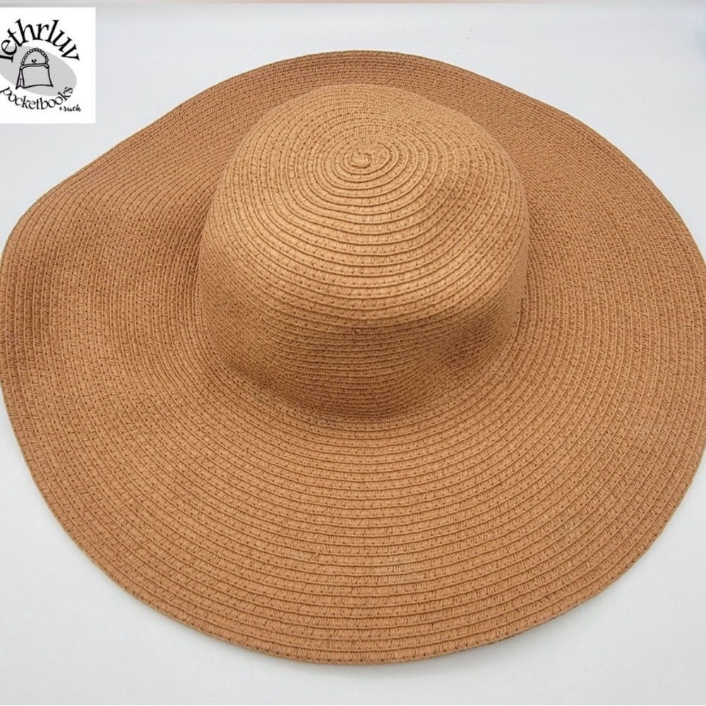 J. Crew 100% Paper Straw Wide Brim Packable Hat
